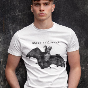 Camiseta Vintage Bat Halloween Assustador