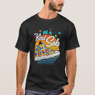 Camiseta Vintage Be A Kind Sole Conscientização do Autismo