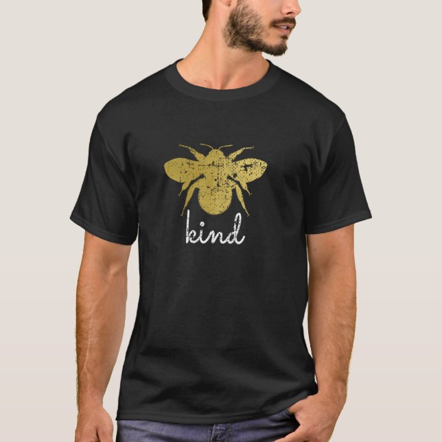 Camiseta Vintage Be Kind - Bumblebee Bee Kindness Gift (Frente)