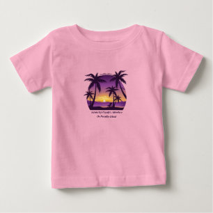 Camiseta Vintage Beach Sunset Vacage lounger pach roxo
