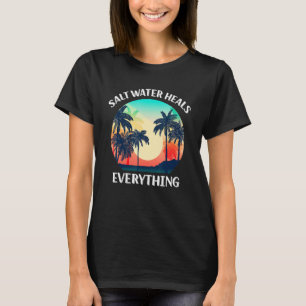 Camiseta Vintage Beach Vacage — Saltwater de Verão