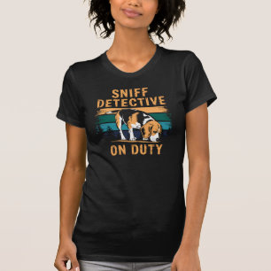 Camiseta Vintage Beagle Sniffing Dog Duty