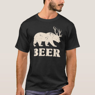 Camiseta Vintage Bear Deer=Cerveja Limitada Edition