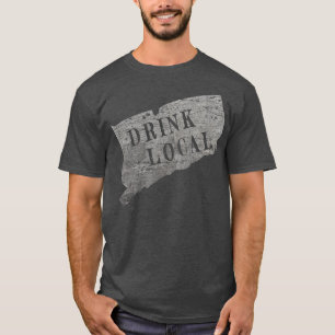 Camiseta Vintage Beber cerveja de artesanato local Connecti