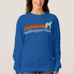 Camiseta Vintage Bedlington Terrier Retro Mãe Pai Cão 