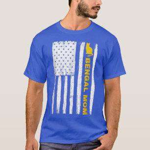 Camiseta Vintage Bengal Cat Mãe Gato Gato Gato Mãe American