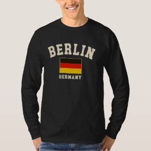 Camiseta Vintage Berlin Alemanha Flag Souvenir Retro