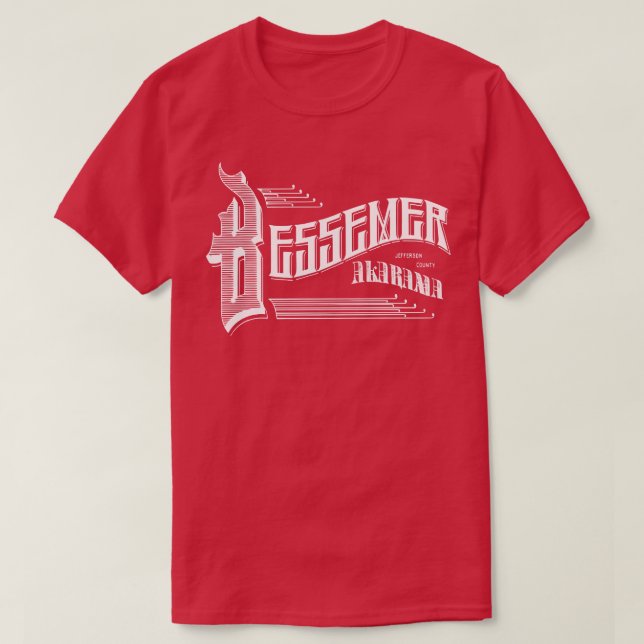 Camiseta Vintage Bessemer AL TShirt (Frente do Design)
