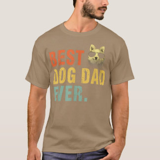 Camiseta Vintage Best Dog Pai Ever T shirt Cardigan Welsh C
