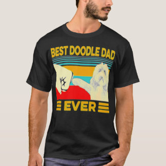 Camiseta Vintage best Doodle pai ever T