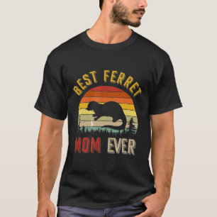 Camiseta Vintage Best Ferret Mãe Dia de as mães
