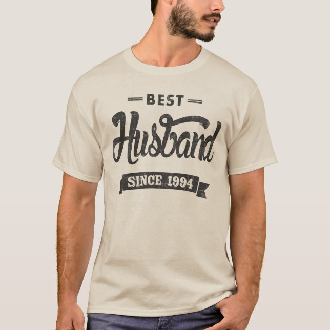 Camiseta Vintage Best Husband Desde 1994 (Frente)