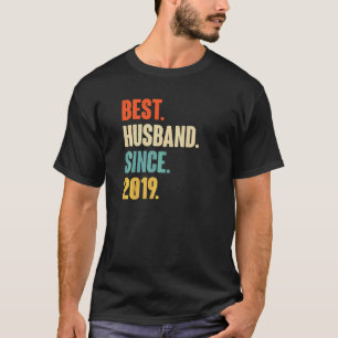 Camiseta Vintage Best Husband Desde 2019 3ª Aniver Casament