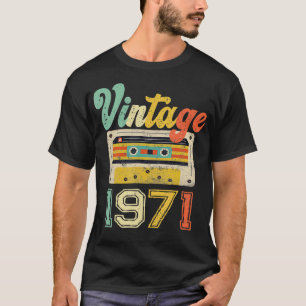 Camiseta Vintage Best Of 1971 Cassette Tape 50th Birthday 5