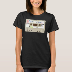 Camiseta Vintage Best of 1981 White Cassette Tape