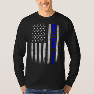 Camiseta Vintage Best Pai Alguma Vez Americana Bandeira Afa