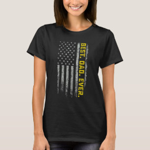 Camiseta Vintage Best Pai Alguma Vez Americana Bandeira Afa