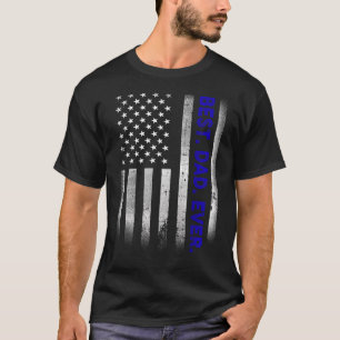 Camiseta Vintage Best Pai Alguma Vez Americana Bandeira Afa