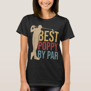 Camiseta Vintage Best Poppy Pat Par Golf Dia de os pais Gif