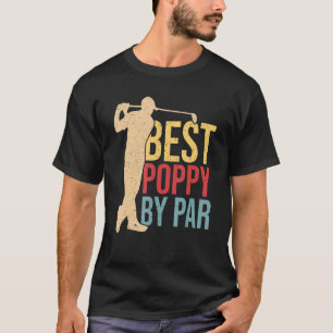 Camiseta Vintage Best Poppy Por Par Golf Dia de os pais