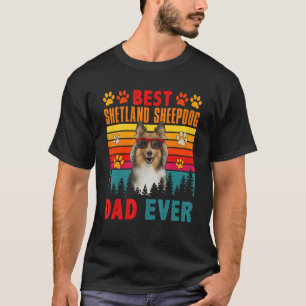 Camiseta Vintage Best Shetland Sheepdog Pai Ever Cujo Cacho
