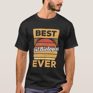 Camiseta Vintage Best Soil Biologist Ever Biology