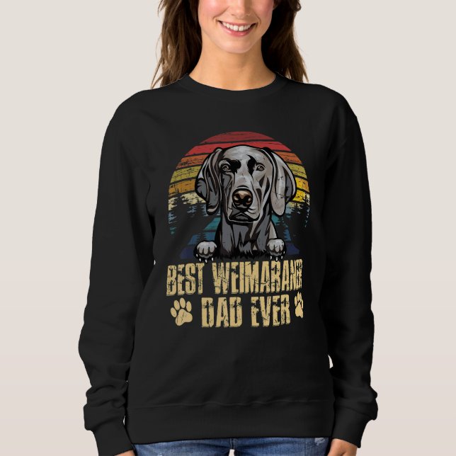 Camiseta Vintage Best Weimaraner Dad Ever  Dog Dad (Frente)