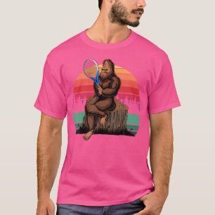 Camiseta Vintage Bigfoot Tênis Funny Sasquatch Tênis Ball