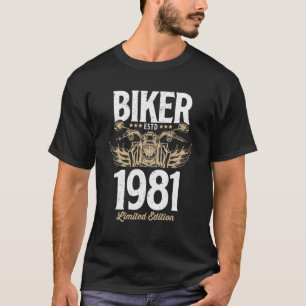 Camiseta Vintage Biker Men Nascer De Motocicleta Feminina E