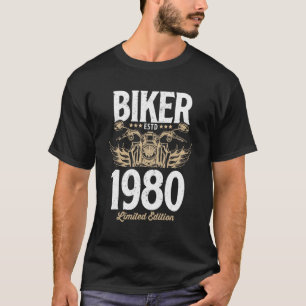 Camiseta Vintage Biker Men Nascer De Motocicleta Feminina E