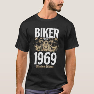 Camiseta Vintage Biker Men Nascer De Motocicleta Feminina E