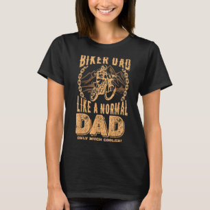 Camiseta Vintage Biker Pai Motocicleta Dia dos Pais para Fa