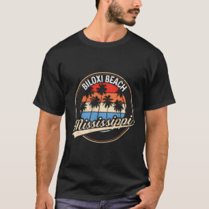 Camiseta Vintage Biloxi Beach Mississippi Palm Tree Beach
