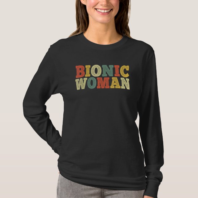 Camiseta Vintage Bionic Hip Replacemen (Frente)