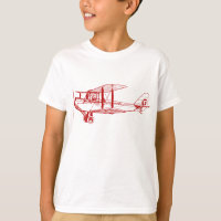 Vintage Biplane - Ruby Red