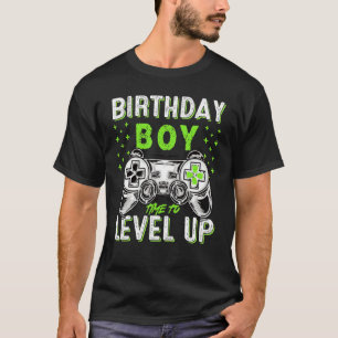 Camiseta Vintage Birthday Boys Time To Level Up Video Game