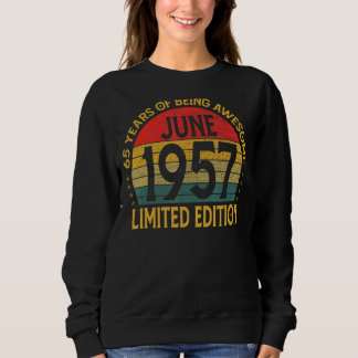 Camiseta Vintage Birthday Decoration junho de 1957