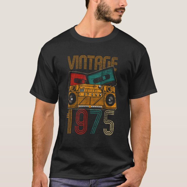 Camiseta Vintage Birthday Gifts Retro 50th Birthday  Unisex (Frente)