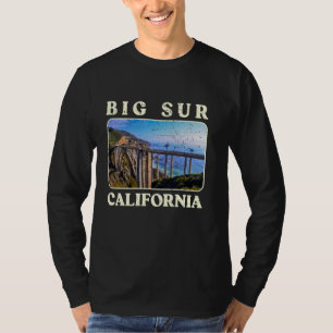 Camiseta Vintage Bixby Bridge Landscape California Big Sur