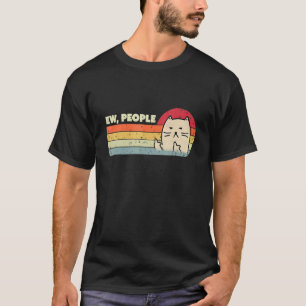 Camiseta vintage black ca ew pessoas mulheres meowcat