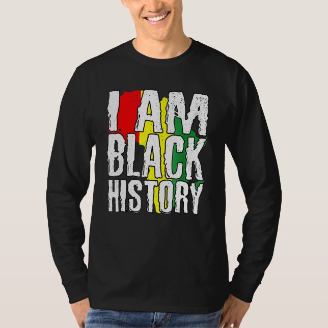 Camiseta Vintage Black History Month Shirt Fist (Frente)