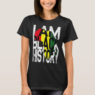 Camiseta Vintage Black History Month Shirt Fist Men_1