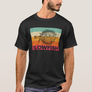 Camiseta Vintage Blowfish Retro Aquatic Animais Clássicos P