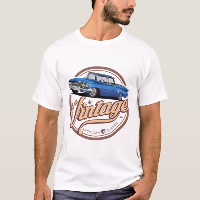 Camiseta Vintage Blue El Camino (Frente)