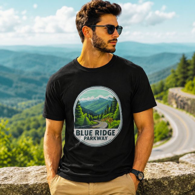 Camiseta Vintage Blue Ridge Parkway (Criador carregado)