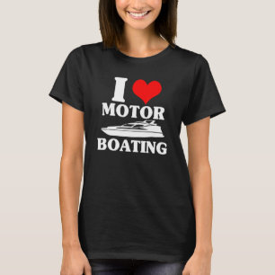 Camiseta Vintage Boater I Love Motor Barco Boat Life Boat