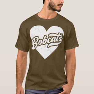 Camiseta Vintage Bobcats School Spirit Segundo grau Mascot