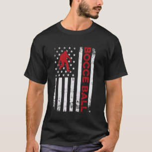 Camiseta Vintage Bocce Ball USA Flag Bocce Ball Player Bocc