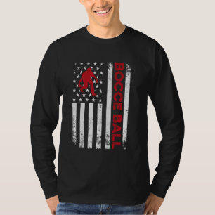 Camiseta Vintage Bocce Ball USA Flag Bocce Ball Player Bocc