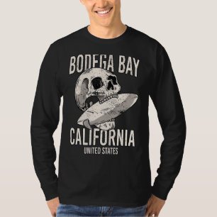 Camiseta Vintage Bodega Bay Beach California Ca Retro Surfe